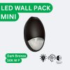 Mini Wall Pack With Emergency Battery Backup – Dark Bronze/Black
