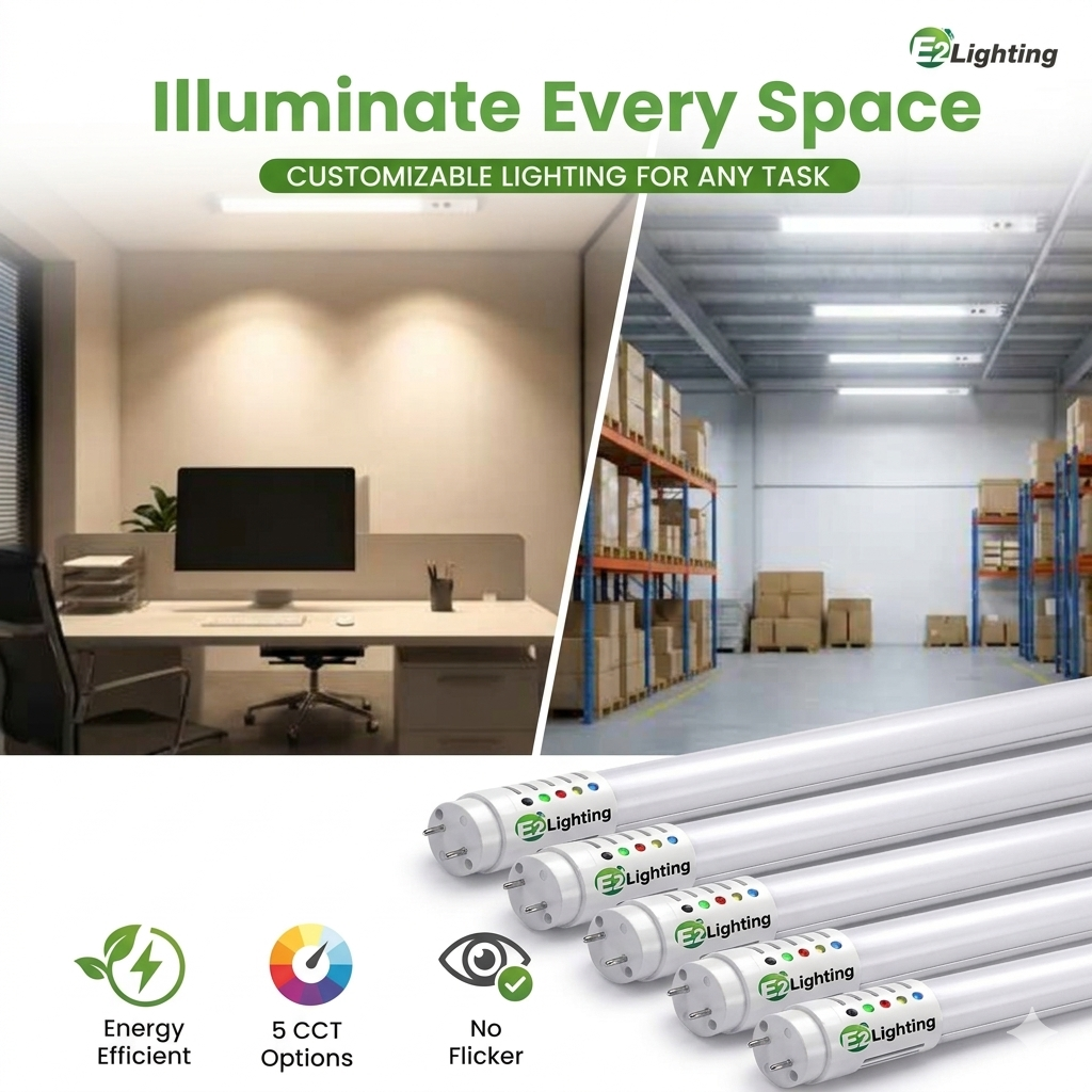 T8 Emergency Battery Backup Tube CCT Tunable (Always On or On/Off) 4