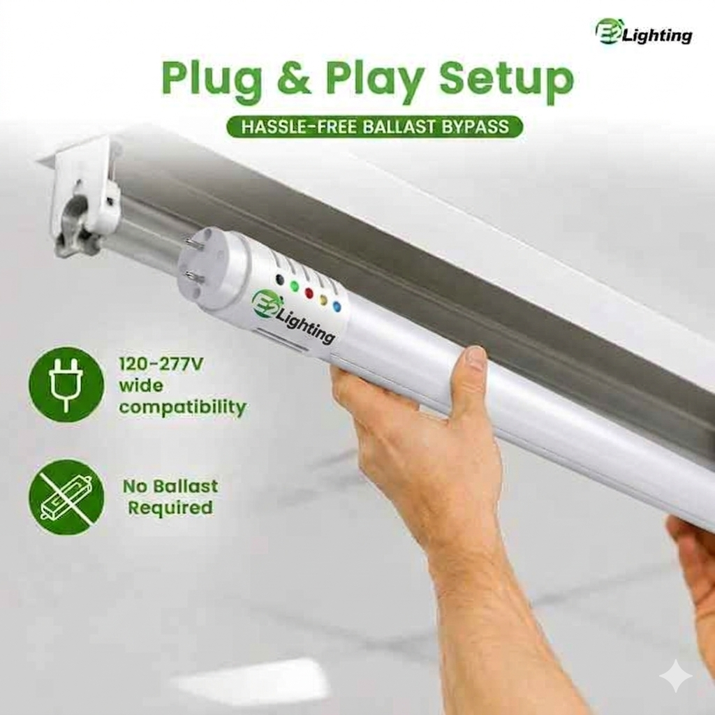 T8 Emergency Battery Backup Tube CCT Tunable (Always On or On/Off) 2