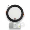 8″ Slim Downlight 5X CCT With Pre-wired Emergency Battery Backup (Black)