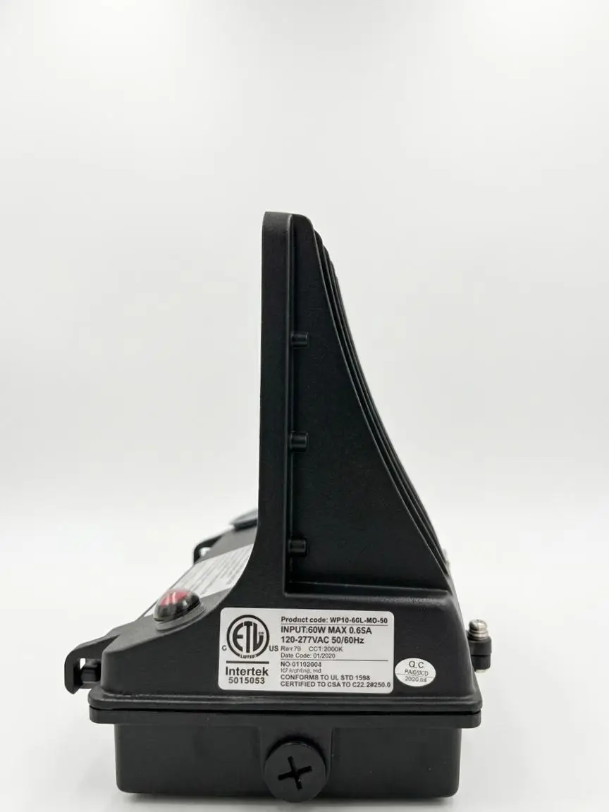 WP10 Series Full Cut Off Wall Pack With Emergency Battery Backup w/ photocell 9