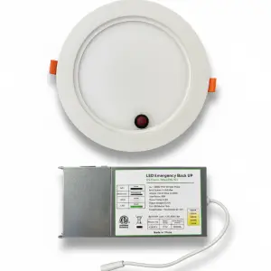 4"/6"/8" Emergency LED Slim Panel G1 9W/16W/18W - 5CCT Selectable - Up to 1800lm - AC 100-277VAC - 4W/8W EBBU