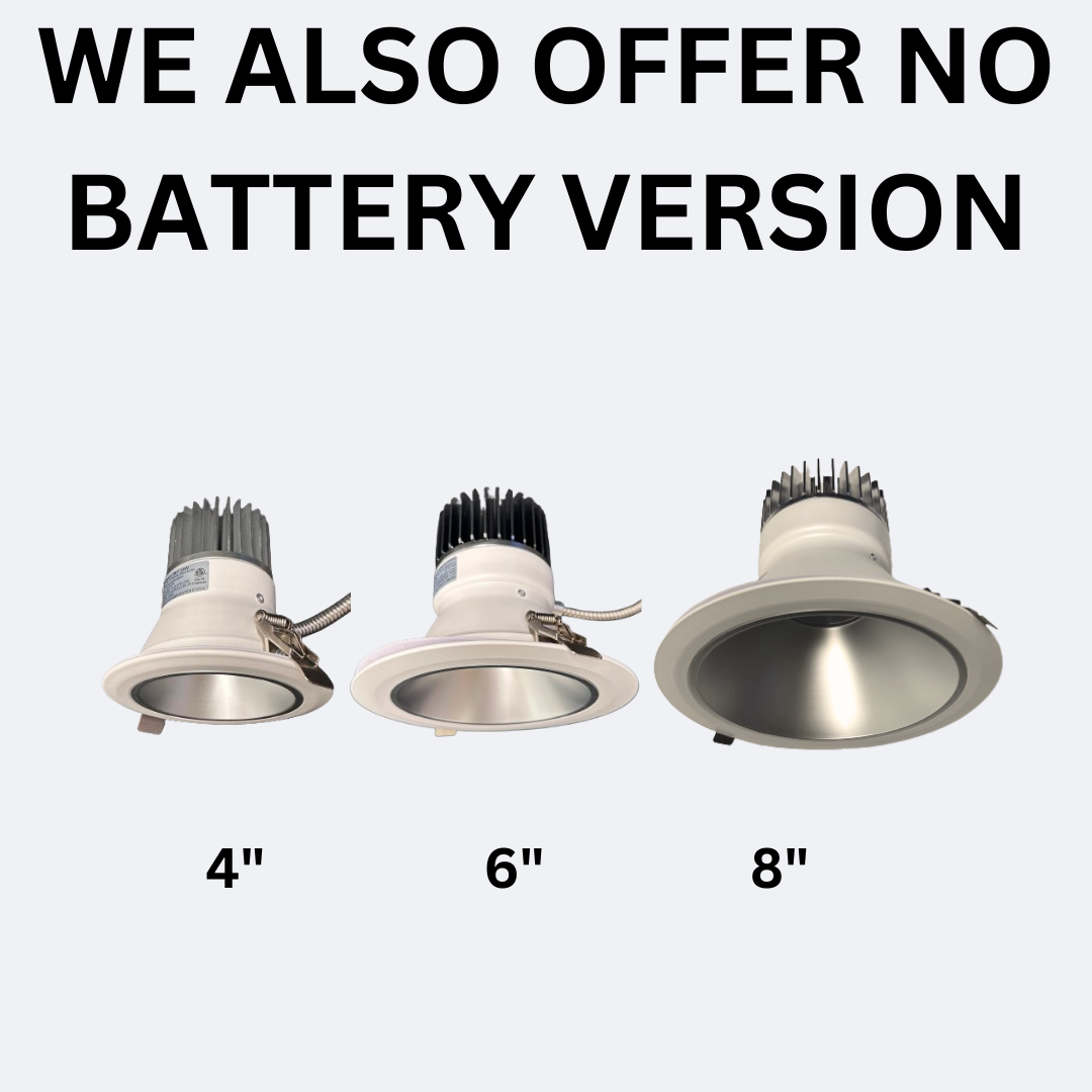 4 inch premium commercial downlight emergency test button