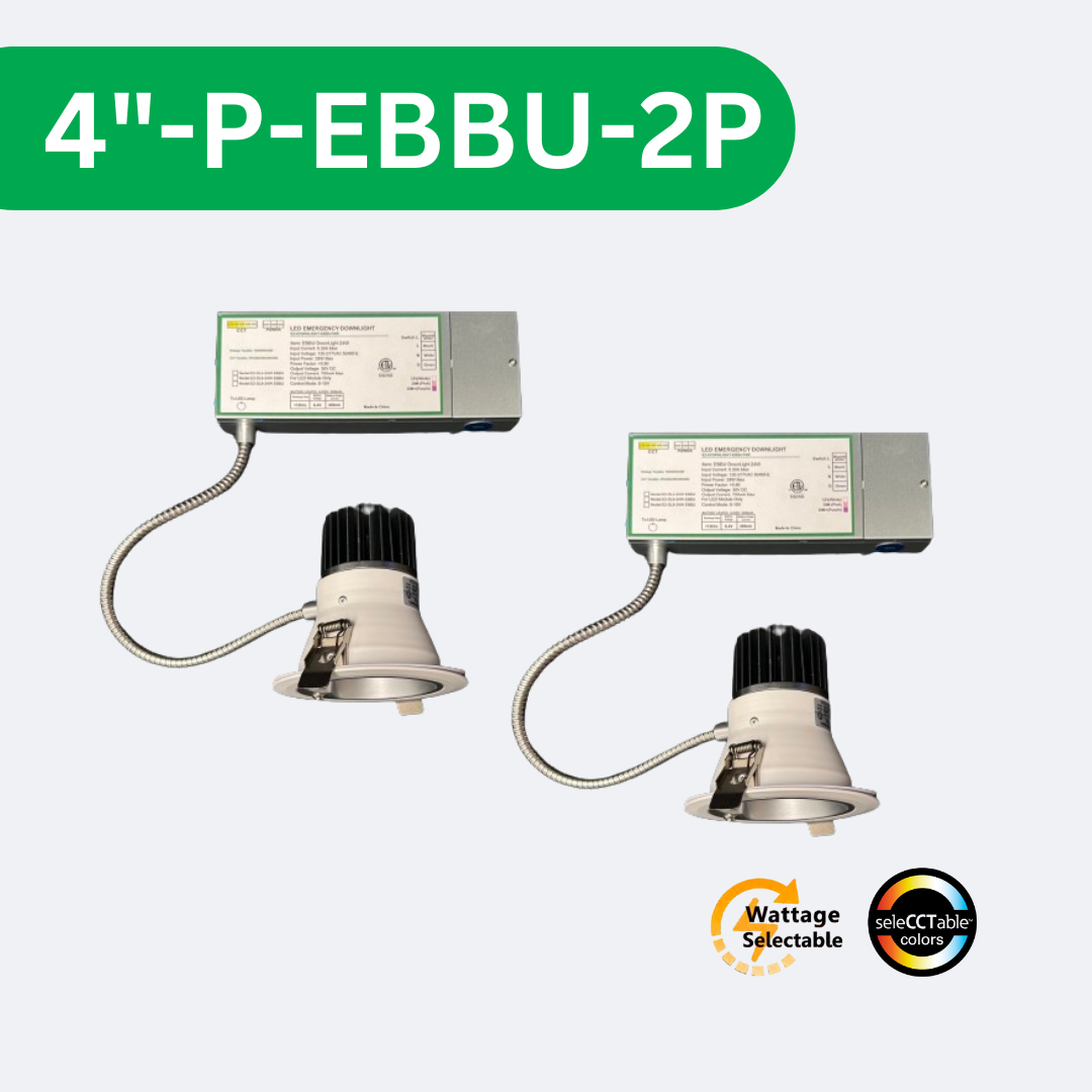 4 inch premium commercial downlight with emergency battery