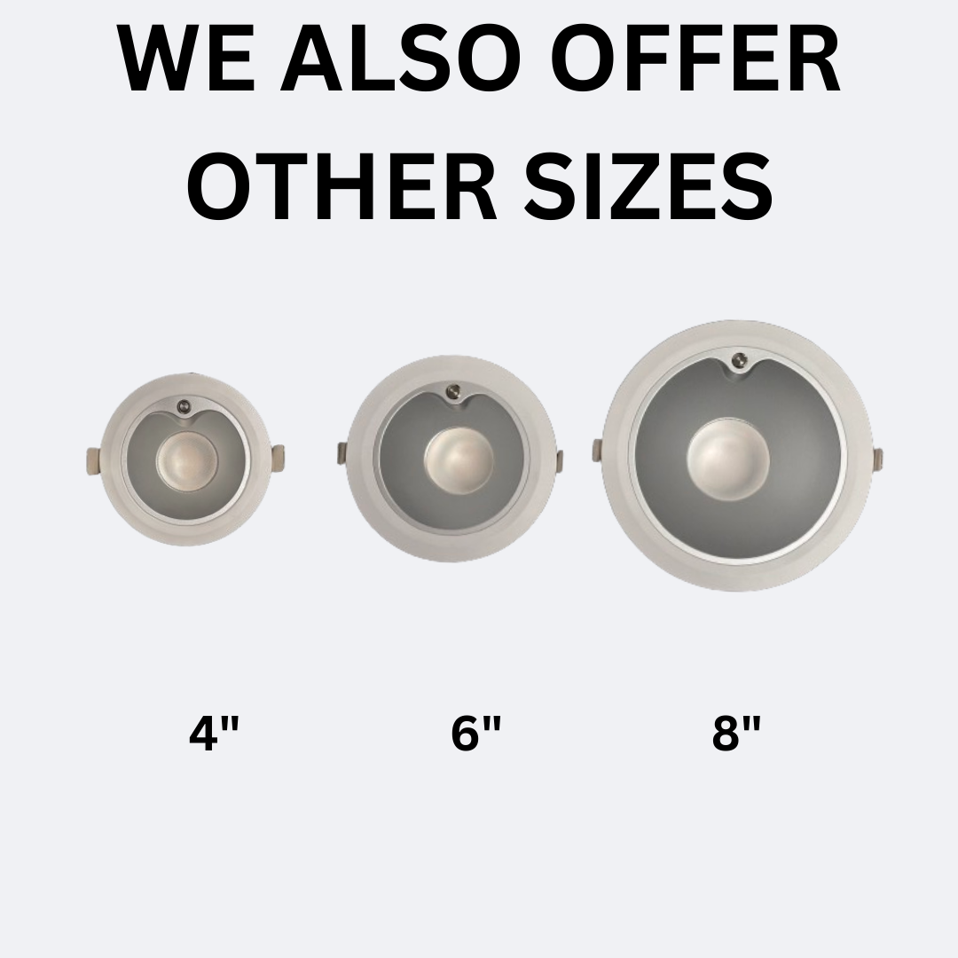 premium commercial emergency downlight 4 inch 6 inch and 8 inch comparison