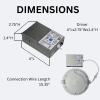 6 inch slim downlight and driver dimensions