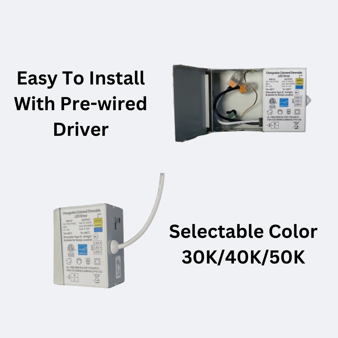 6 inch slim downlight pre-wired driver