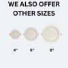 non-emergency slim downlight 4 inch 6 inch and 8 inch comparison